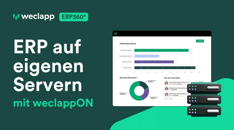 Beitragsbild zu weclappON, dem weclapp auf eigenen Servern