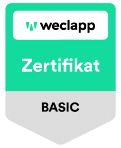 Zertifikat weclapp Basic