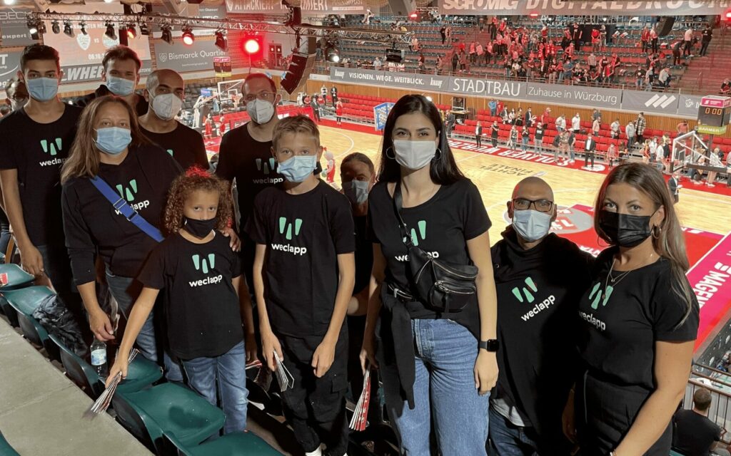 weclapp beim Basketballspiel