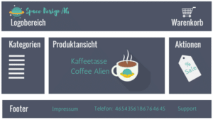 Shopsystem Layout Beispiel