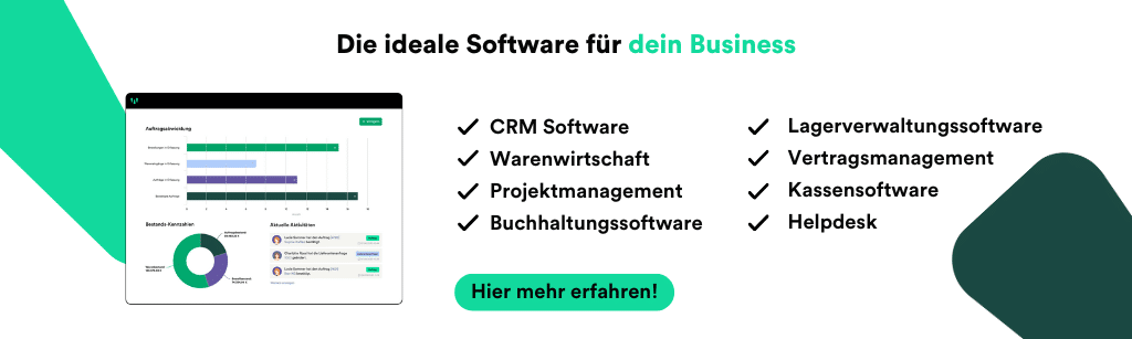 Die ideale Software für dein Business als Banner