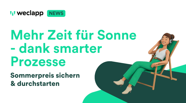 Beitragsbild weclapp Sommeraktion