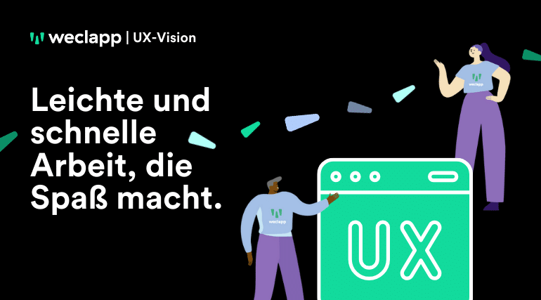 weclapp UX-Vision