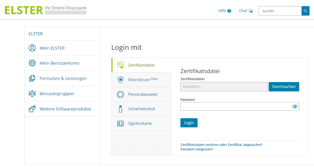 Elster Login Zertifikat Durchsuchen Funktioniert Nicht ELSTER einfach erklärt - was ist ELSTER?