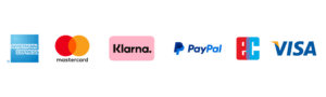Bezahlsysteme Klarna, PayPal, Visa, Mastercard ...