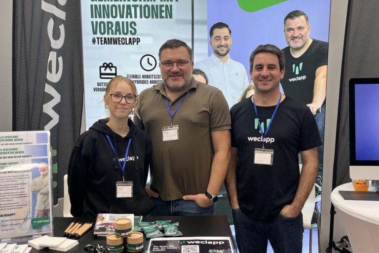 Team weclapp auf der Study and Stay 2025 in Würzburg