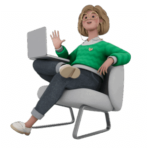 weclapp 3D Charakter Woman Chair