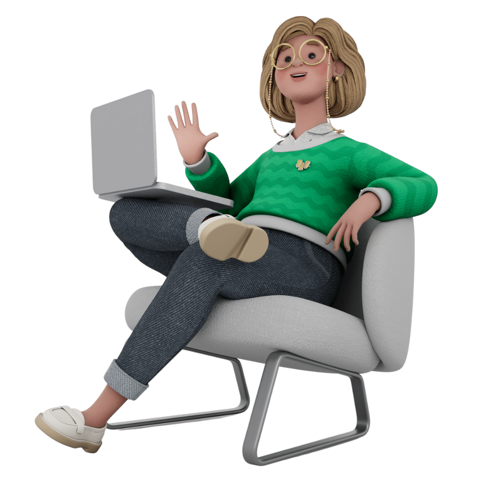 weclapp 3D Charakter Woman Chair