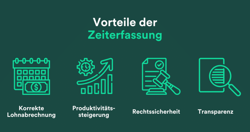 Die 4 Vorteile der Zeiterfassung
