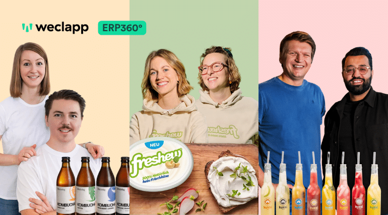 Beitragsbild mit erfolgreichen weclapp Kunden aus der Food & Beverage Branche