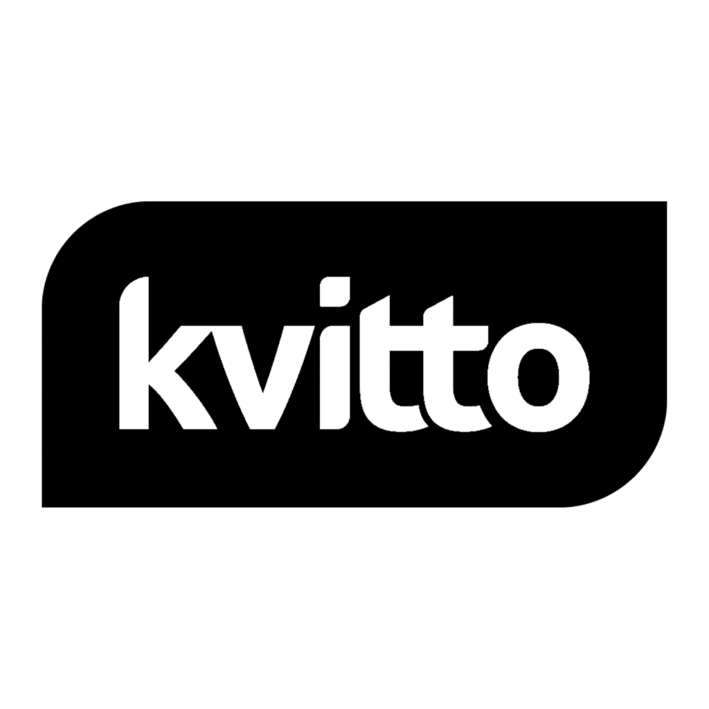Kvitto Logo Schwarz-Weiß