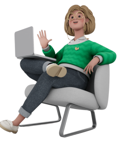 weclapp 3D Charakter Woman Chair