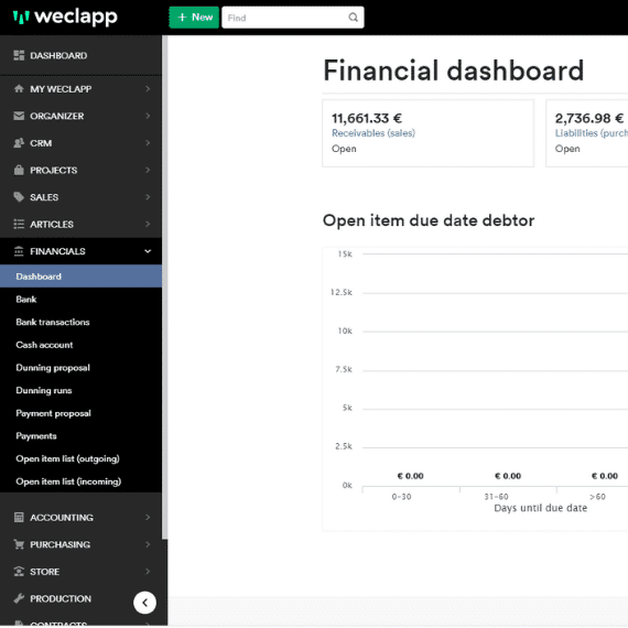 finance dashboard