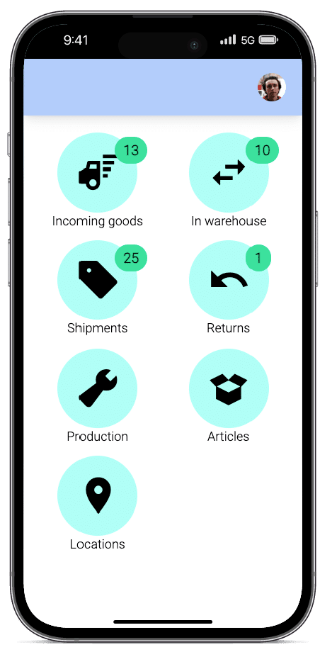 dashboard warehouse app