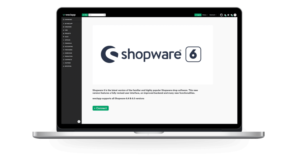 integration weclapp and shopware