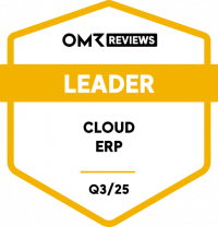 OMR Reviews Leader Cloud ERP Badge